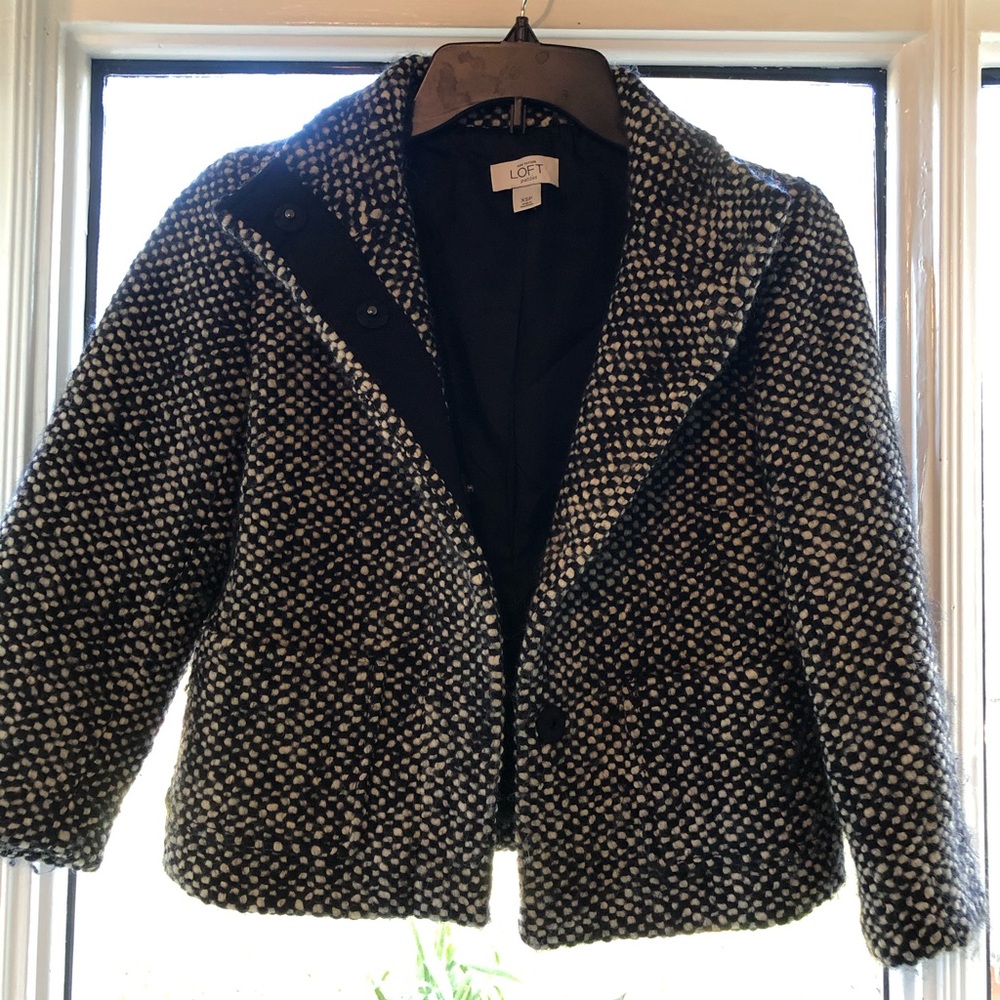 Cropped Tweed Coat.